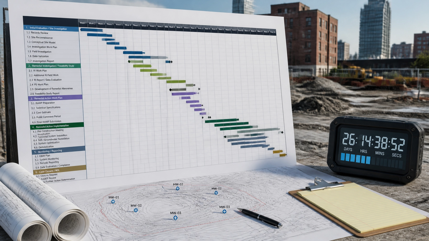 Clock’s Ticking: Navigating NJDEP LSRP Mandatory Remediation Timeframes